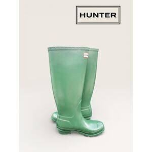 NIB Hunter Original Tall Rain Boots Swamp Green Women’s US 7 EU 38 Waterproof